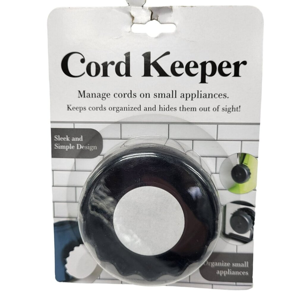 Evriholder Cord Keeper Manage Cords On Small Appliances Black White